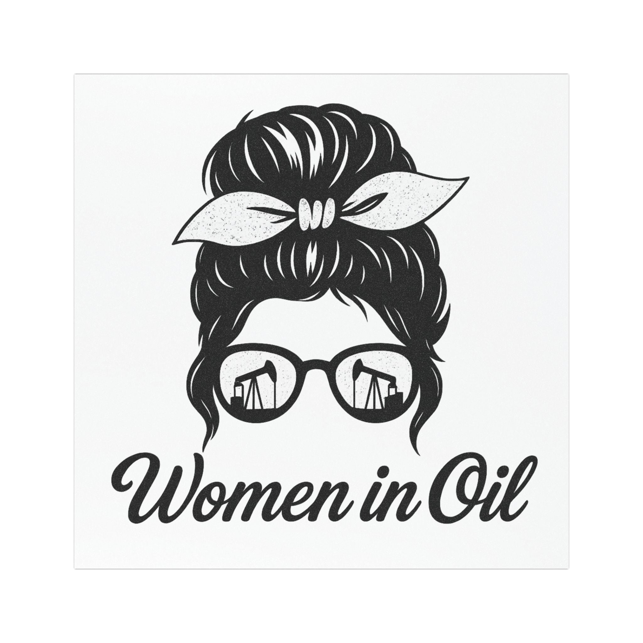 Women in Oil Car Magnet