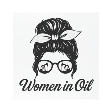 Women in Oil Car Magnet
