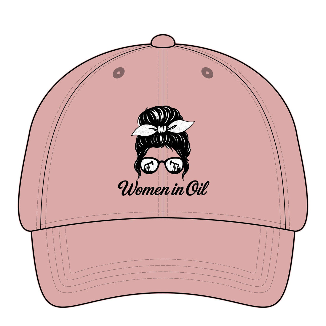 Women in Oil Ponytail Hat