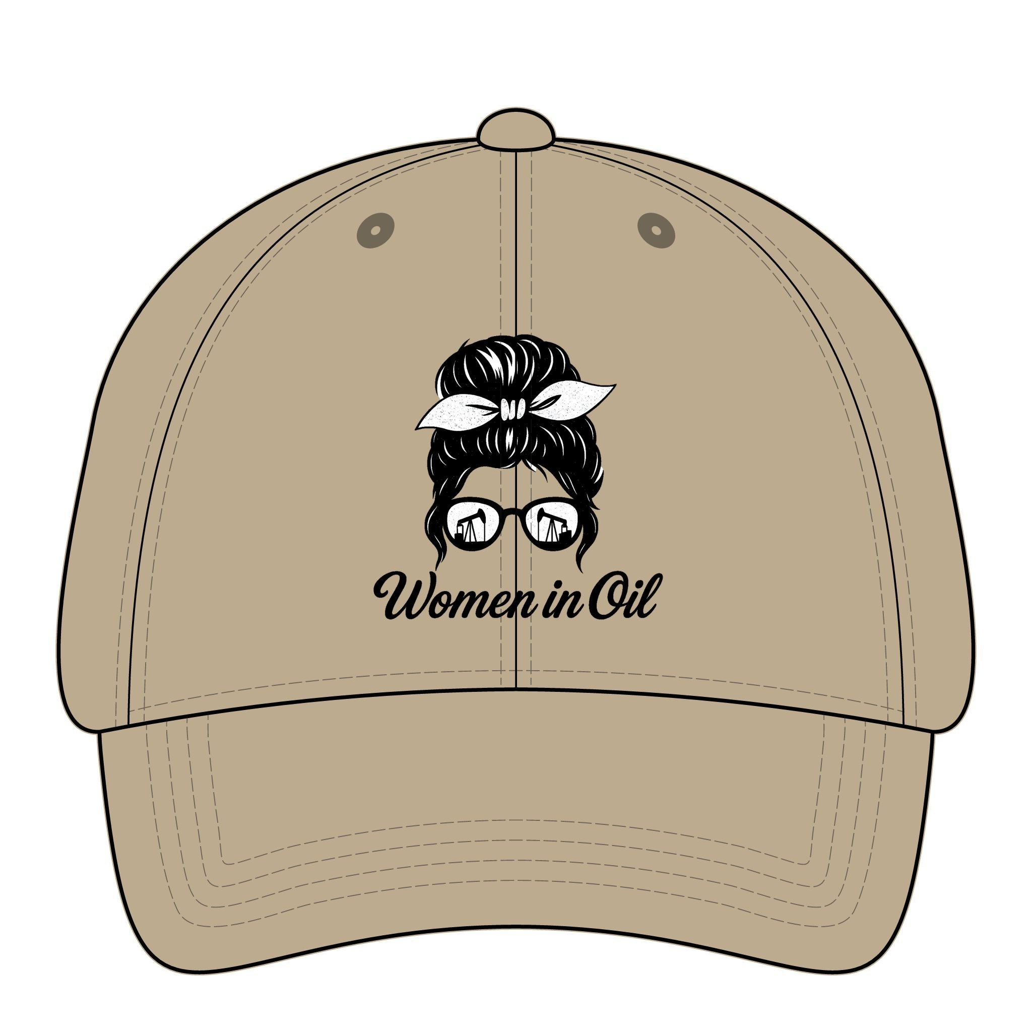 Women in Oil Ponytail Hat