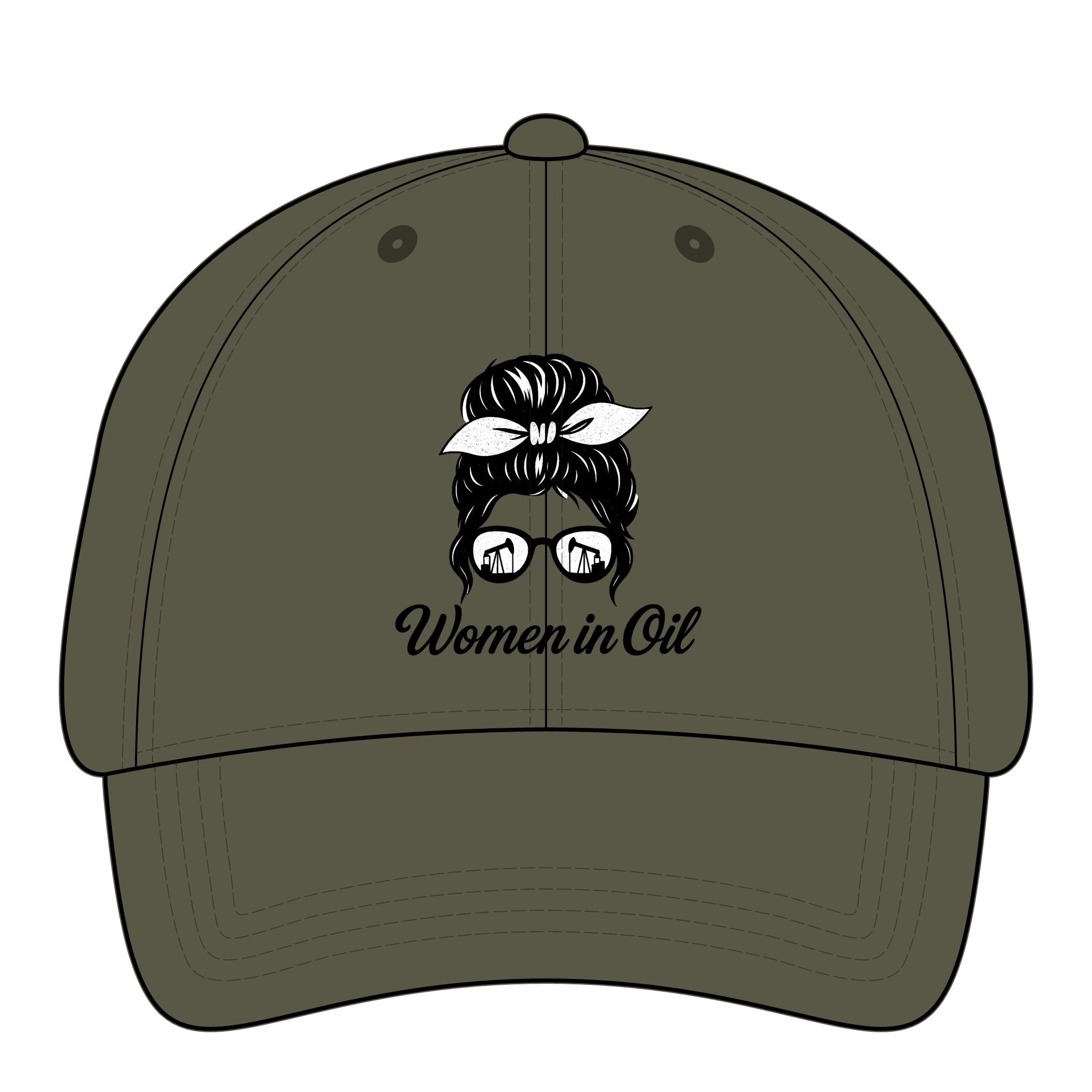 Women in Oil Ponytail Hat