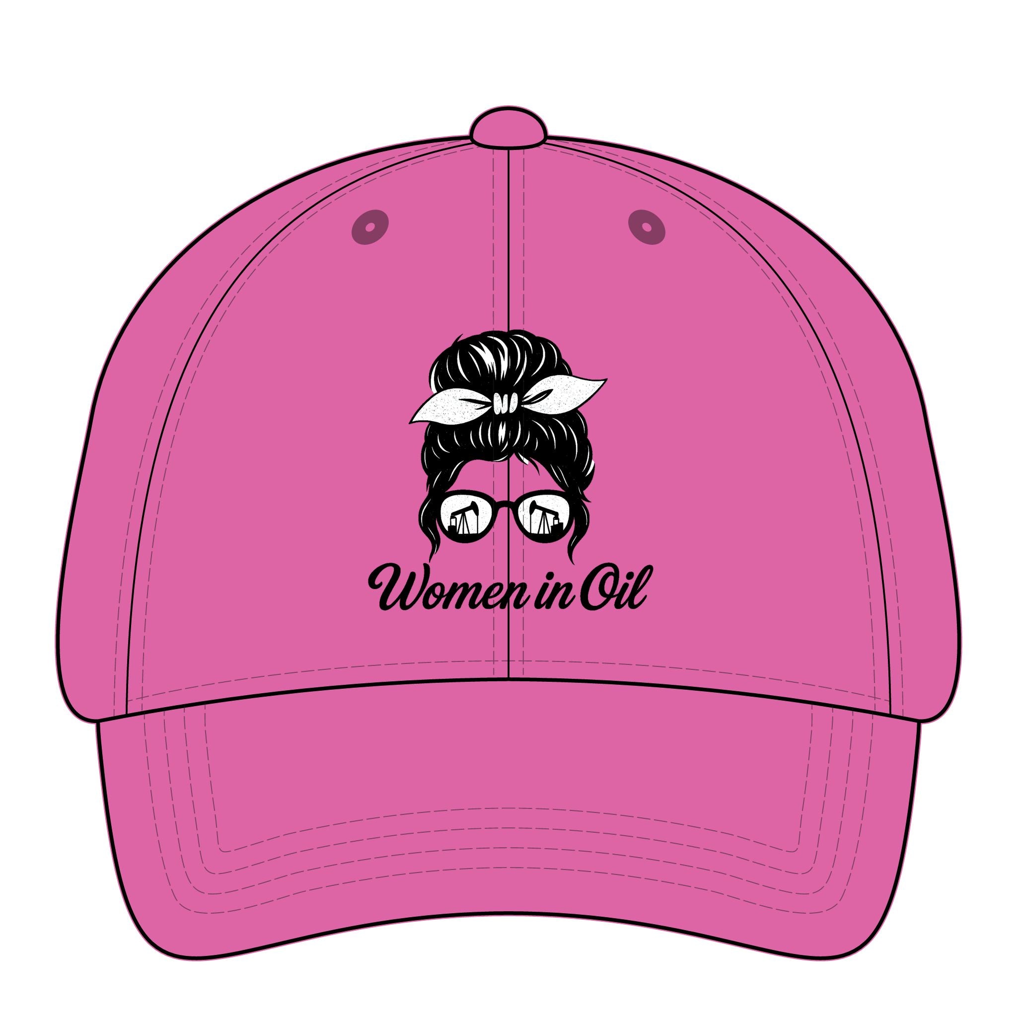 Women in Oil Ponytail Hat