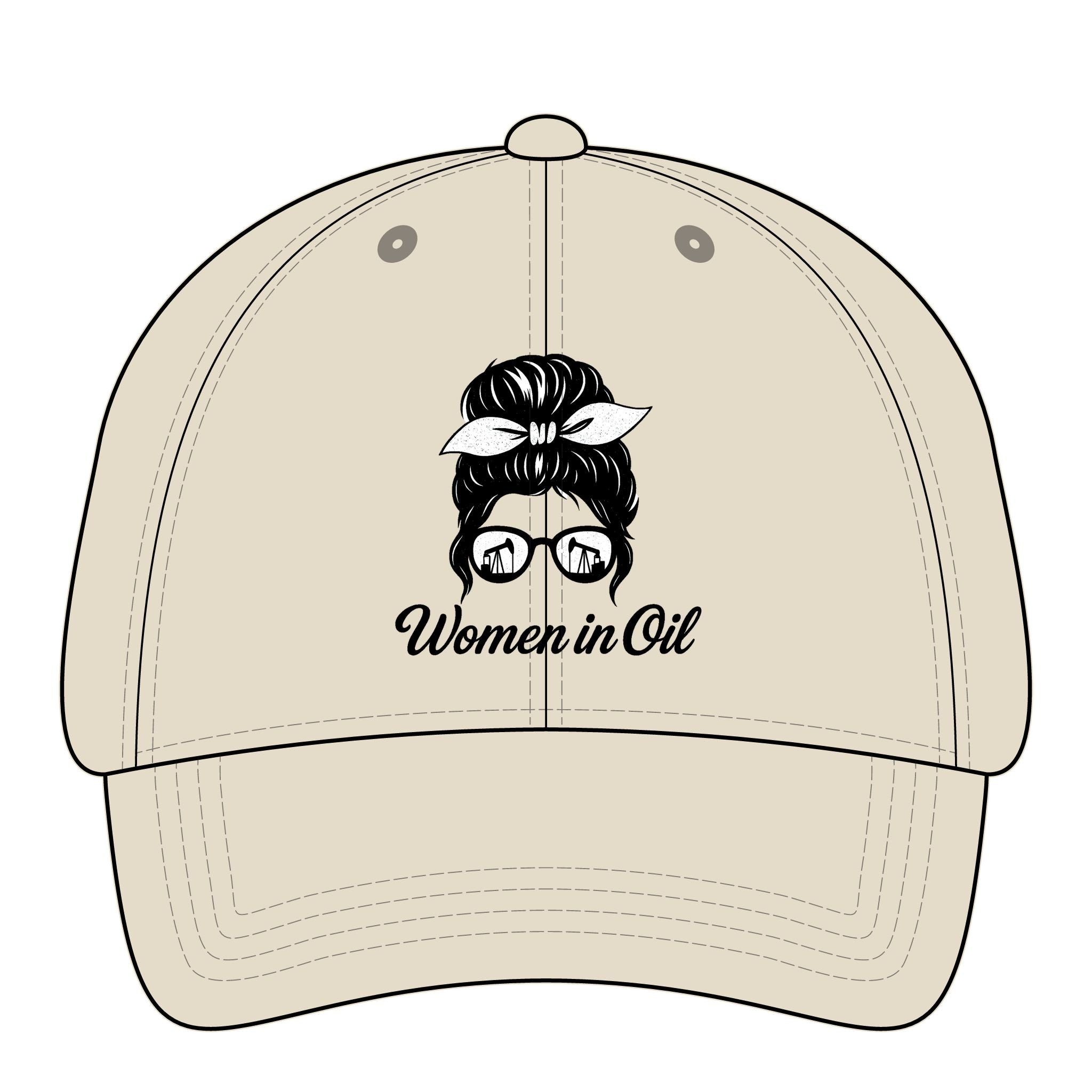 Women in Oil Ponytail Hat