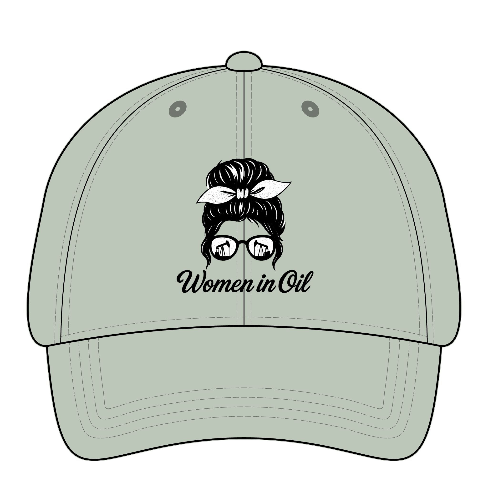 Women in Oil Ponytail Hat
