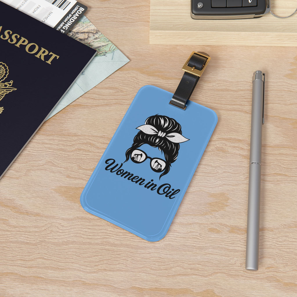Women in Oil Luggage Tag