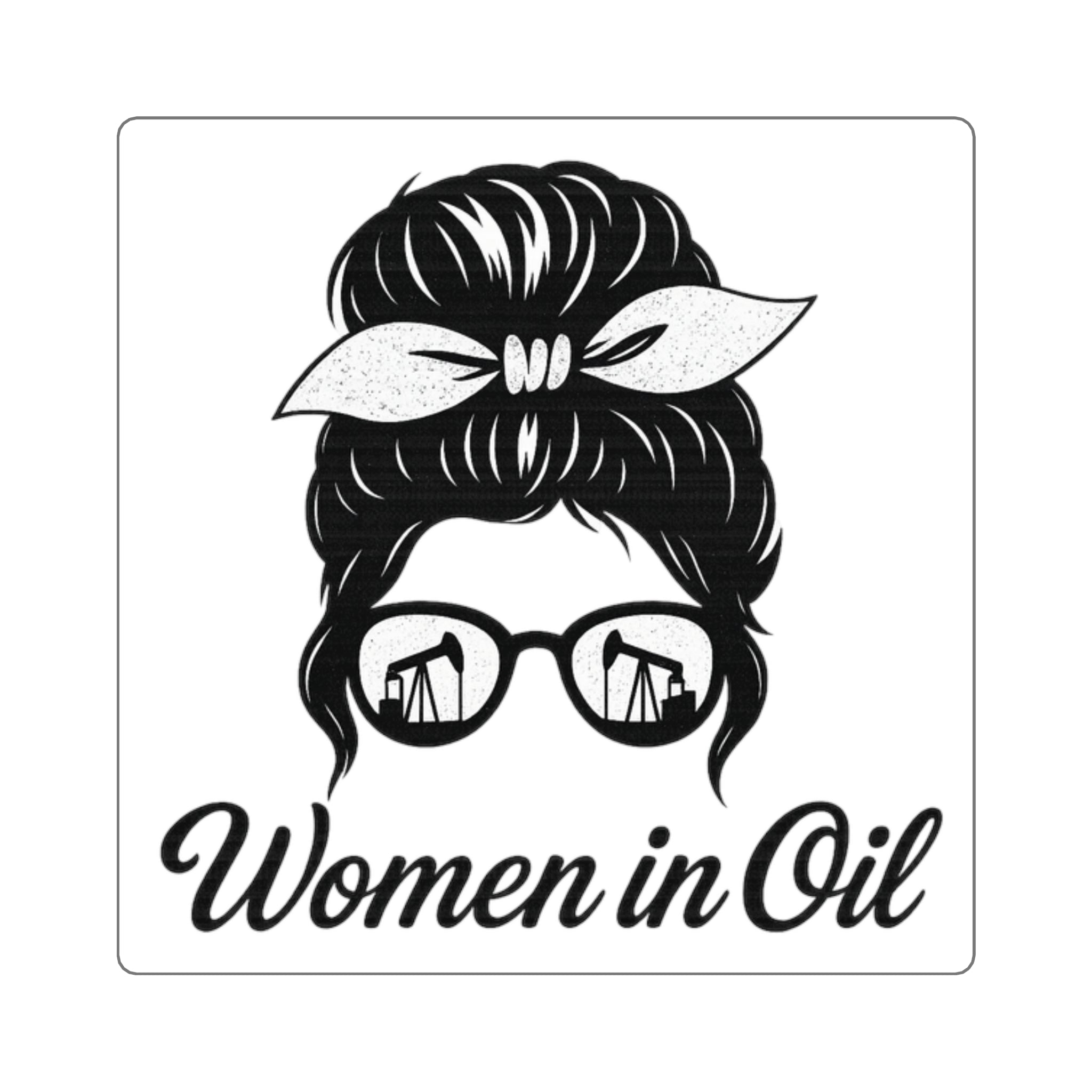Women in Oil Square Sticker